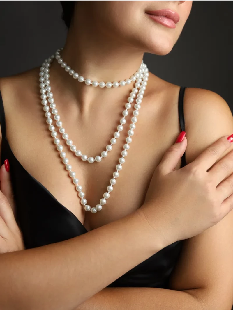 Жемчужные бусы, 430 рублей.  Wildberries 