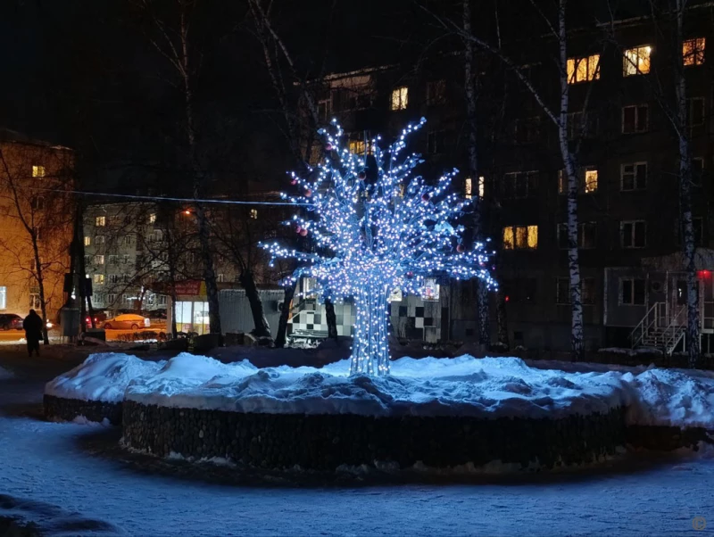 Новогодний Барнаул.  Пресс-служба мэрии Барнаула