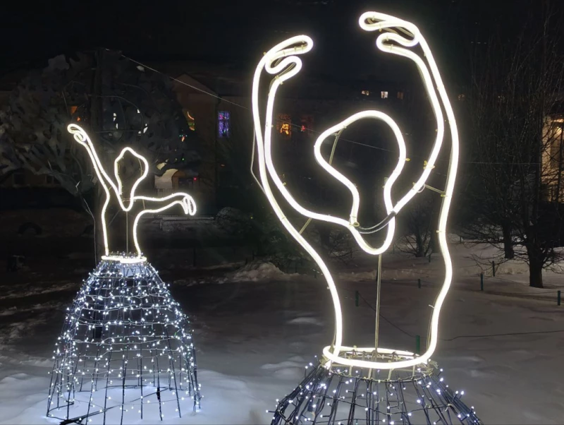 Новогодний Барнаул.  Пресс-служба мэрии Барнаула