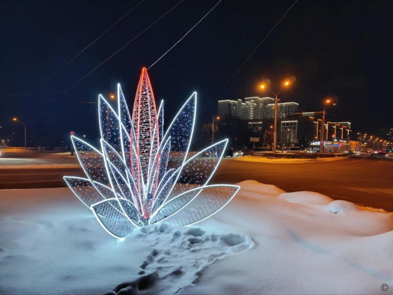 Новогодний Барнаул.  Пресс-служба мэрии Барнаула