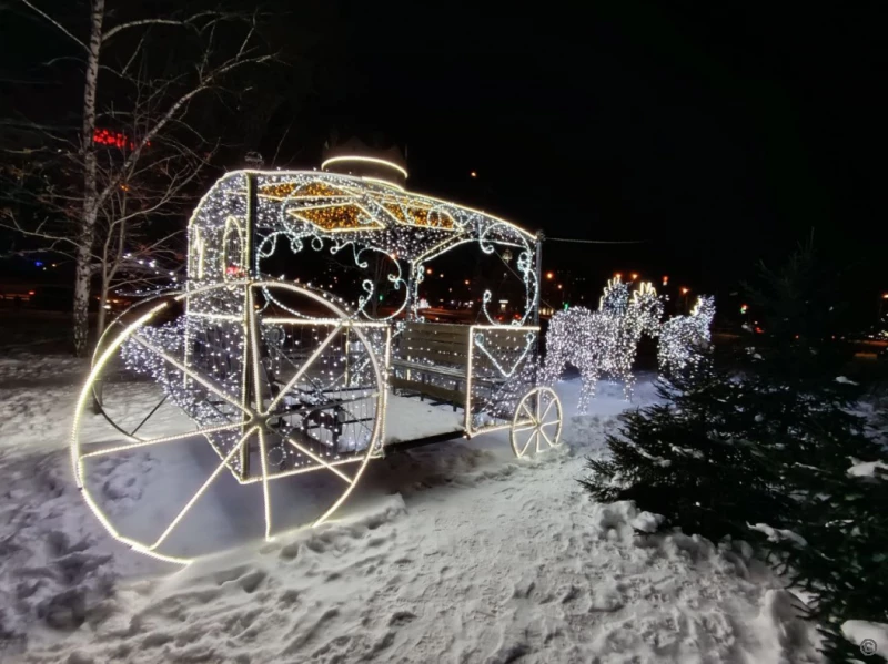 Новогодний Барнаул.  Пресс-служба мэрии Барнаула