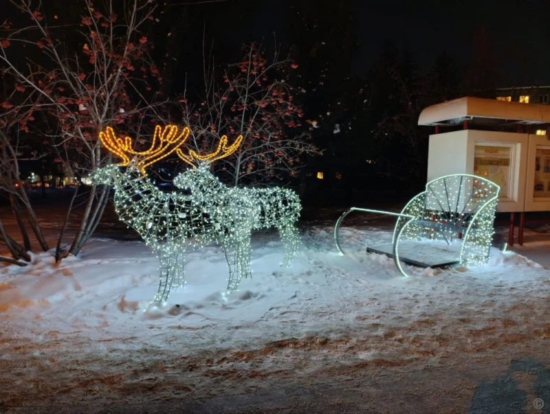 Новогодний Барнаул.  Пресс-служба мэрии Барнаула