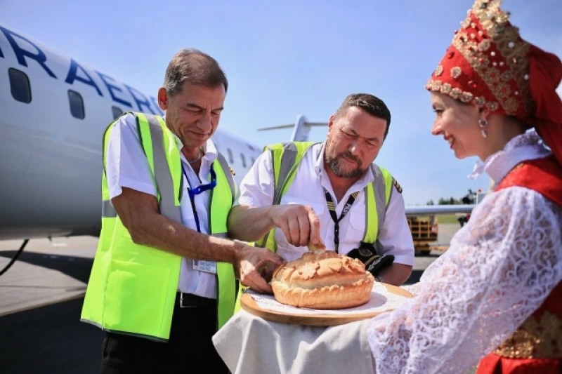 В Горно-Алтайске встретили прямой рейс из Читы. ВК группа «Аэропорт Горно-Алтайск»